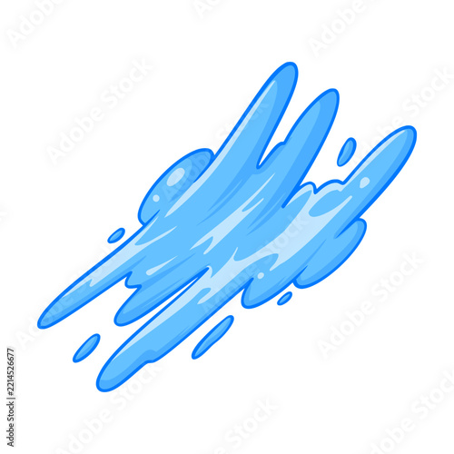 Water splash cartoon element illustration 