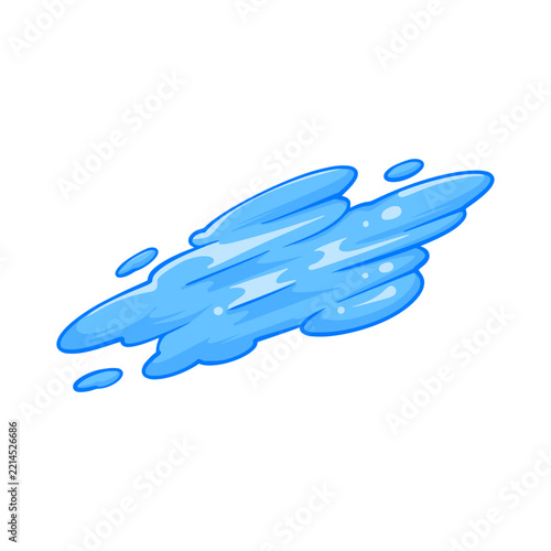 Water splash cartoon element illustration 