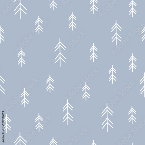 Seamless doodle-style herringbone pattern on gray