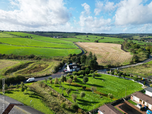 Aerial view of the countryside