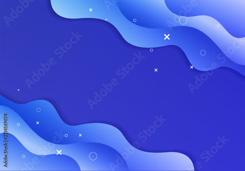 abstract background with curve pattern and blue color
