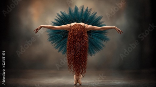 Eine Ballerina verbeugt sich