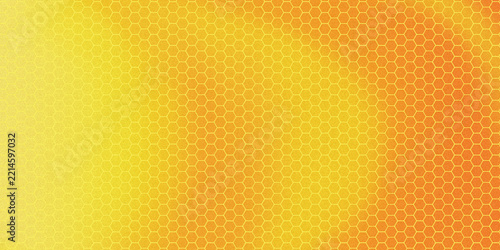 Yellow Orange Honeycomb Hexagonal Pattern Background For Bee Day Celebration