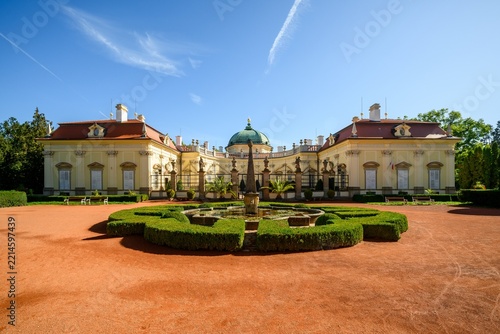 Buchlovice Castle with Formal Garden and Fountain