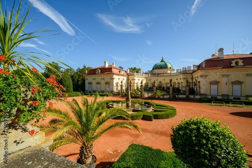 Buchlovice Castle with Ornamental Garden and Fountain
