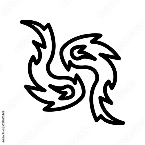 Yin Yang icon design template