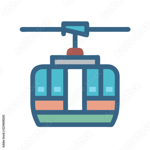  Cable Car Icon for Scenic Transport Solutions
