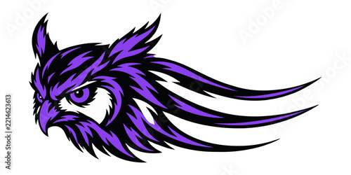 Violet horned owl speed emblem