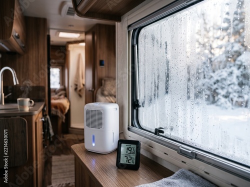 Indoor digital thermometer and dehumidifier 