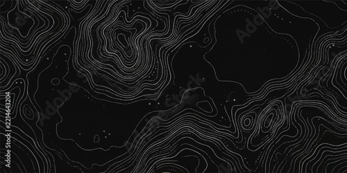 Abstract dark topographical background with white contour lines pattern topographical background abstract topography landscape cartography geography