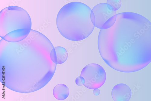 Modern realistic water bubbles, great design for any purposes. Brochure template layout. Communication concept. Brochure, leaflet, flyer, cover template.