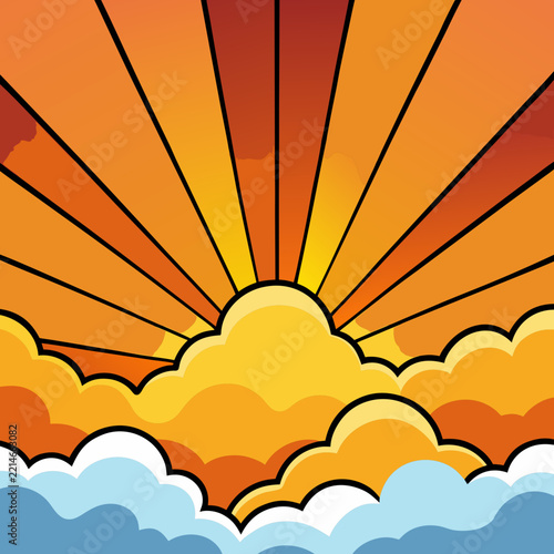 sun and clouds