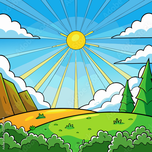 sun and clouds