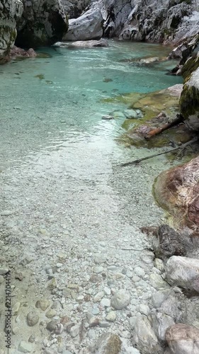 Soca river in Slovenia landscape