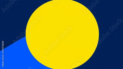 Minimalist Abstract Blue Triangle Graphic