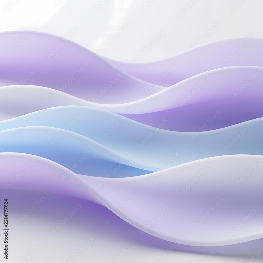 Obraz premium Pastel Translucent Waves