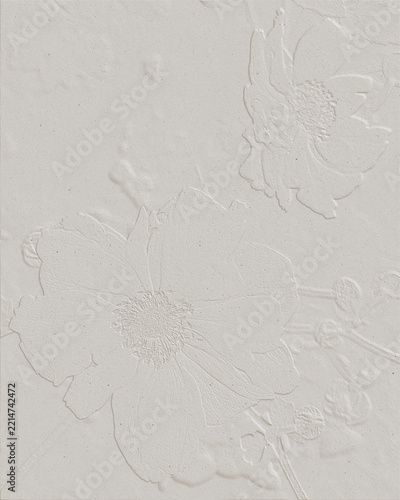 Embossed Floral Paper Texture