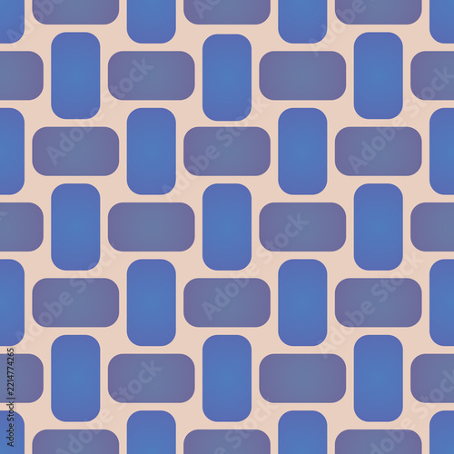Large Basket Weave Seamless Pattern in Blue and Khaki