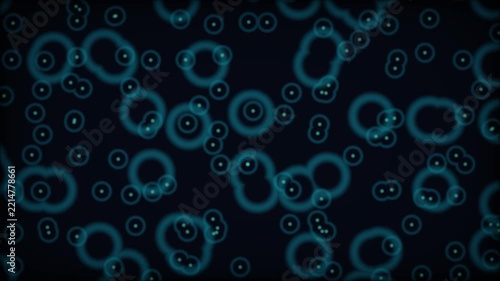 Bioluminescent Neural Flow Background Loop with Glowing Pulses