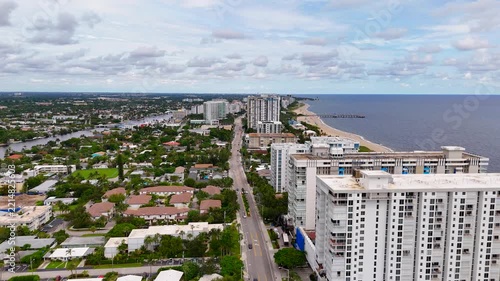 Aerial video Pompano Beach Florida 2026
