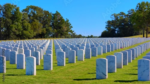 National cemetery Tallahassee Florida 4k 60fps
