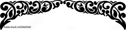 traditional pattern of sumatera. floral pattern with dark color