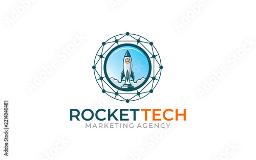 Illustration graphic vector of digital marketing solution business logo design