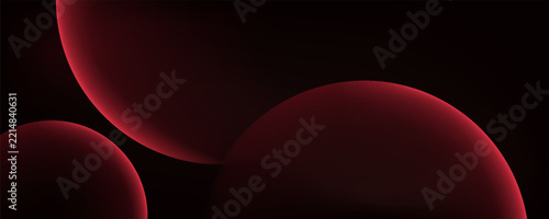 Abstract Neon technology background with Red circle lines glowing light for Landing Page Web design