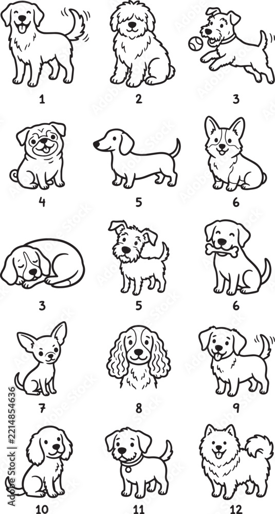 Obraz premium transparent background vector illustration, hand-drawn creative cozy set colorless outline cartoon icon
