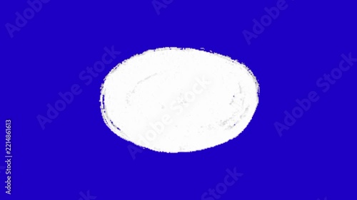 Bubble tex on blue background