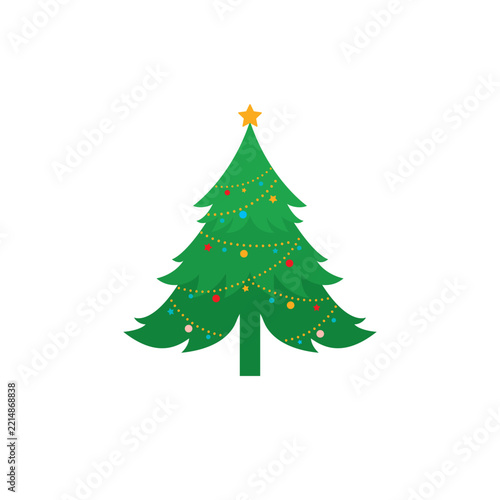 abstract christmas tree logo icon design. merry christmas and happy new year logo illustration design. christmas symbol icon