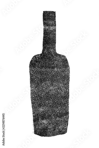 black wine bottle