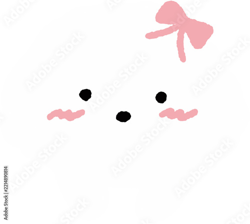 Bichon Frise / White curly dog