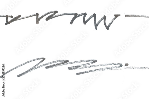 Hand drawn scribbled lines on transparent background for graphic design element
