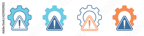 Crisis Management Different Icon Set Simple Style Collection