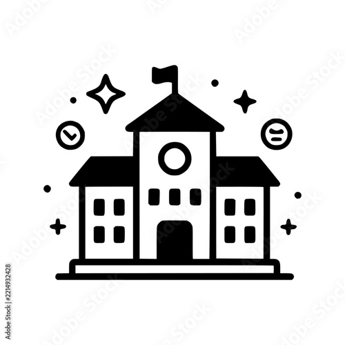 kid school vector icon illustration