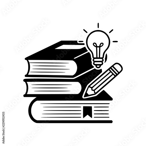 book is the source of idea icon vector