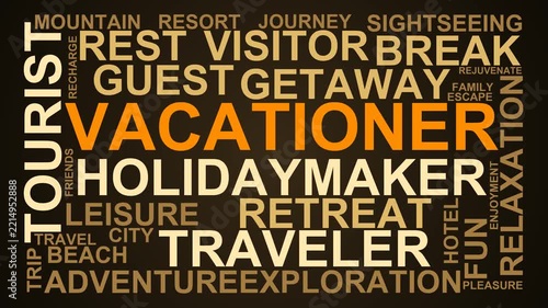 Vacationer Word Cloud