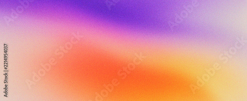 Vibrant grainy gradient background with soft purple and orange hues, aesthetic lo-fi textured abstract backdrop for social media, colorful blurred mesh wallpaper for modern web design projects.