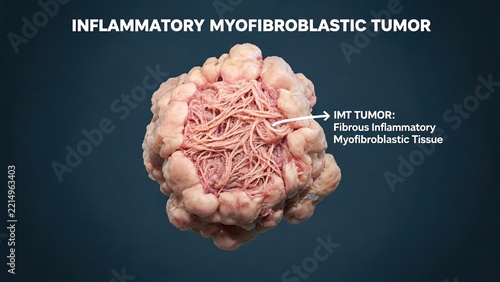 Inflammatory Myofibroblastic Tumor (IMT) 3D Medical Illustration, Fibrous Inflammatory Myofibroblastic Tissue Neoplasm