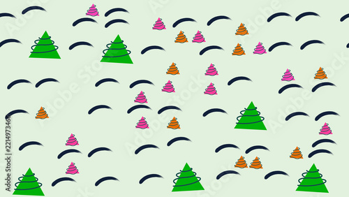 Stylized Trees Pattern
