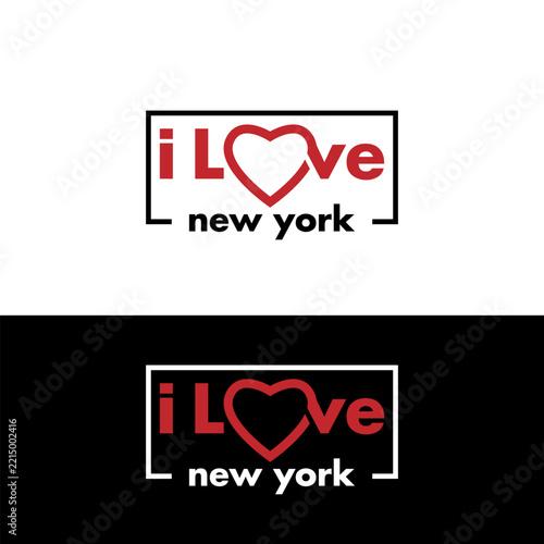Text Black Red White I Heart Love NY NYC New York City Vector EPS PNG Clip Art No Transparent Background