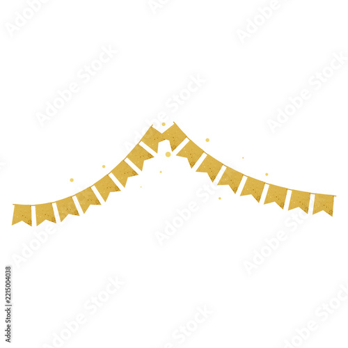 Golden New Year's Eve Bunting