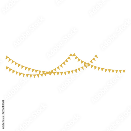 Golden New Year's Eve Bunting