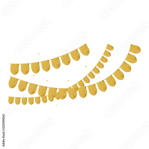 Golden New Year's Eve Bunting