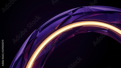 Violet Gold Arc Abstract Luxury Gradient Background