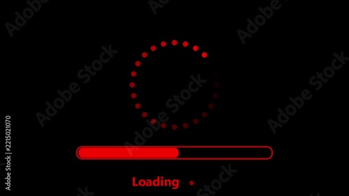 Please wait black and white loading bar animation. Volume scale visualization outline 2D cartoon 4K video downloader motion graphic. Level status