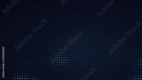 Looping Blue Dot Matrix Pulse Abstract Background