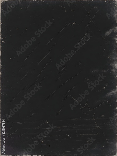 Vintage Scratched Black Film Grain Overlay and Distressed Dark Texture