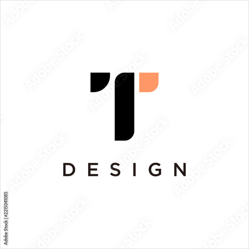 Letter T Modern Minimalist Vector Logo Design Template for Creative Tech Business and Corporate Identity